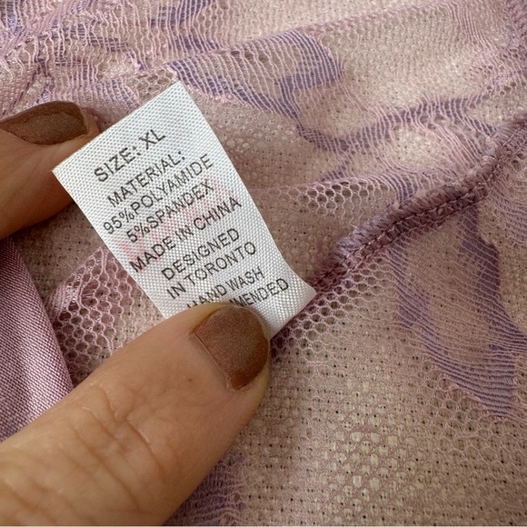 Purple Lace Bikini Panties with Scalloped Trim Size XL from Knotty Knickers NWT - Picture 5 of 10